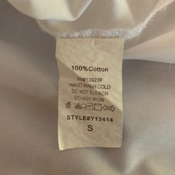 DO+BE White Off-the-Shoulder Short Sleeves Blouse - Picture 8 of 8